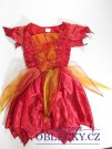 Šaty na karneval pro holky  oranžovo červené secondhnad