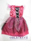 Šaty na karneval růžovo černé  secondhand