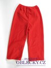 Kalhoty vánoční   červené pro děti 