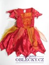 Šaty na karneval pro holky červeno oranžové  secondhand