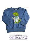 Mikina pro kluky modrá s dinosaurem secondhand