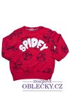 Červená mikina pro kluky se Spidermanem secondhand