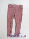 Manžestrové kalhoty pro holky růžové secondhand