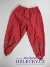 Pogumované kalhoty červené
