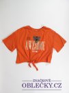 Oranžové triko pro holky , krátké secondhand