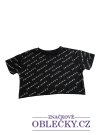 Černý crop top ze seriálu Přátelé secondhand George