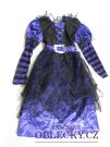 Šaty pro holky na čarodějnice černo fialové    secondhand