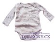 Body bílé s dlouhým rukávem pro kluky s mráčky secondhand