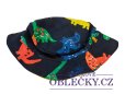 Klobouk pro kluky tmavě modrý s dinosaury secondhand