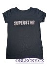 černé tričko superstar pro holky secondhand Primark