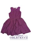 Vínové šaty s puntíky pro holky secondhand girlswear