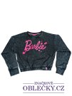 Šedo černá mikina Barbie pro holky secondhand Primark