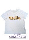 bílé tričko Hello pro holky secondhand Shein 