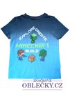 Šedo modré triko Minecraft pro kluky secondhand