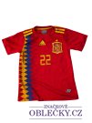 Fotbalový dres červený secondhand Adidas