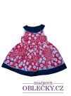 Červené šaty kytkované pro holky secondhand mothercare