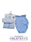 Set 3 body modro bílé pro kluky outlet mothercare