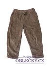 Hnědé kalhoty žebrované pro kluky secondhand Zara
