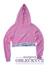 Růžová crop mikina pro holky secondhand Pineapple