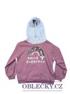 Růžová mikina s obrázkem pro holky secondhand H&M
