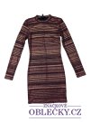 Třpytivé šaty pruhované pro holky secondhand TopShop