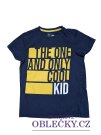 Tmavé triko s nápisem pro kluky secondhand little kids