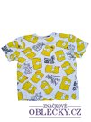 Bílé triko s obrázky Simpsonovi secondhand 