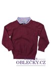 Vínový svetr společenský pro kluky secondhand Matalan