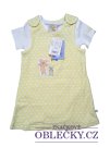 Žluté šaty puntíkaté s body pro holky outlet Wibbly Pig