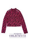 Vzorovaná mikina černo růžová pro holky secondhand River Island