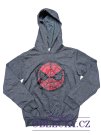 Tmavě šedá mikina Spiderman pro kluky secondhand Marvel