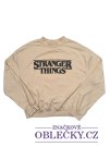 Světlá mikina Stranger Things pro holky secondhand