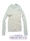 Světlé elastické triko silnější se třpytkami pro holky secondhand Primark