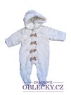 Bílá zimní kombinéza chlupatá pro holky secondhand mamas&papas