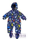 Modrá zimní kombinéza s obrázky pro kluky secondhand Kids Bett