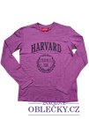 Tmavě fialové triko Harvard secondhand Sinsay