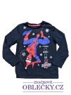 Černé triko s vánočním Spidermanem pro kluky secondhand Marvel