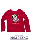 Červená huňatá mikina Minie pro holky secondhand Disney