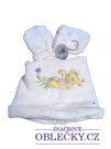 Bílá zimní čepice a rukavice pro holky outlet Disney