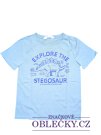 Světle modré triko s obrázkem pro kluky secondhand H&M