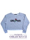 Šedá mikina s obrázkem pro holky secondhand New Look