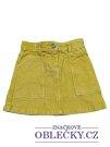 Žlutá manšestrová sukně pro holky John Lewis
