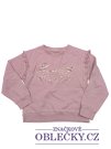 Růžová mikina se zlatým nápisem pro holky secondhand Studio