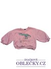 Růžová mikina s dinosaurem pro holky secondhand Jessyca Kids