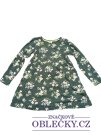 Zelené šaty pro holky s květinami secondhand
