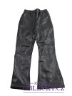Černé koženkové zvonové kalhoty pro holky secondhand 