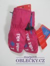 Růžové zimní rukavice pro holky s palečkem  nové