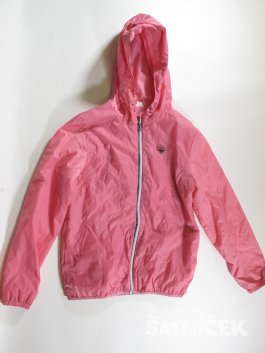 Růžová šustáková bunda pro holky  secondhand