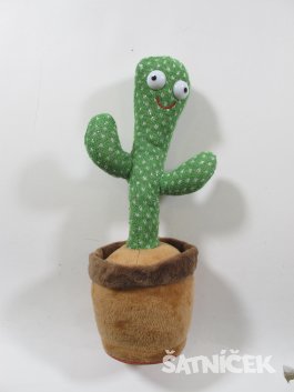 Interaktivní plyšový kaktus