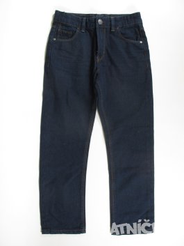 Modré džínoé kalhoty pro holky secondhand